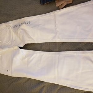 White long artist jeans